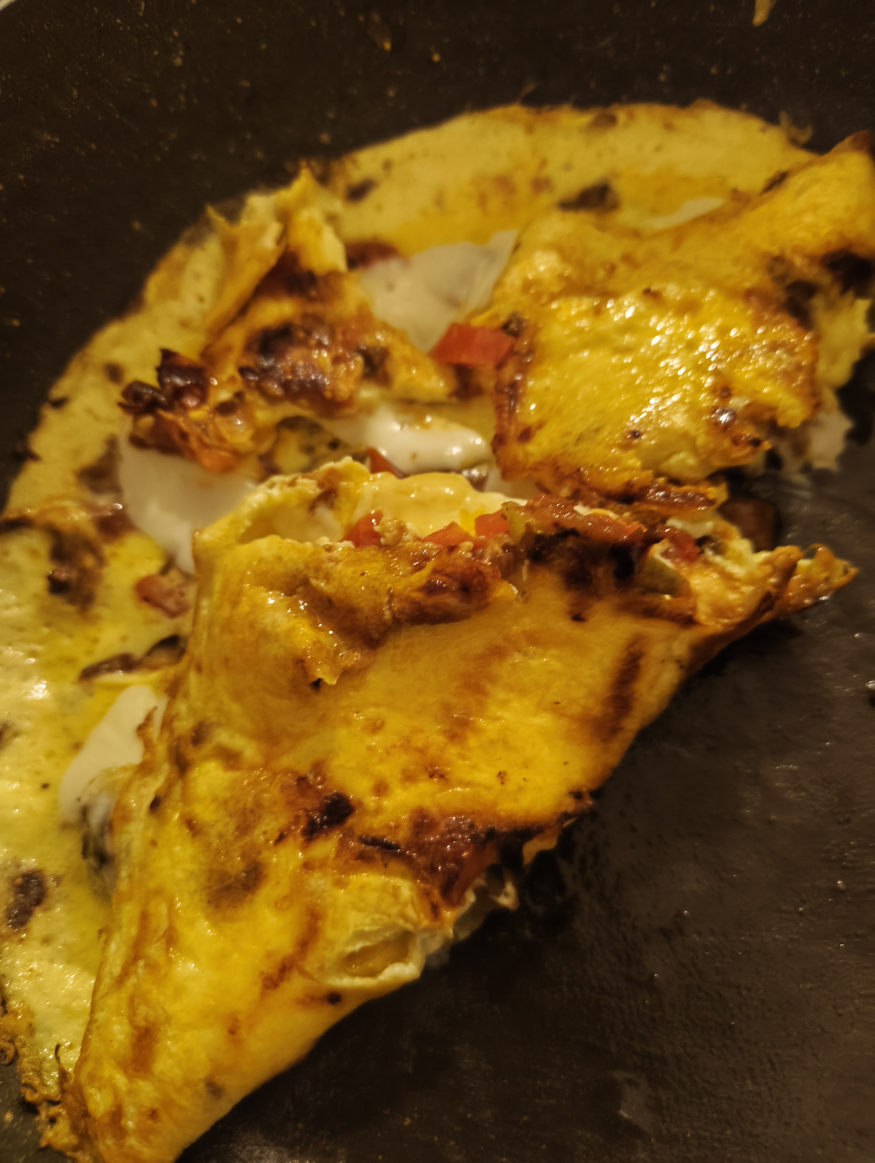 fig tomato omelette