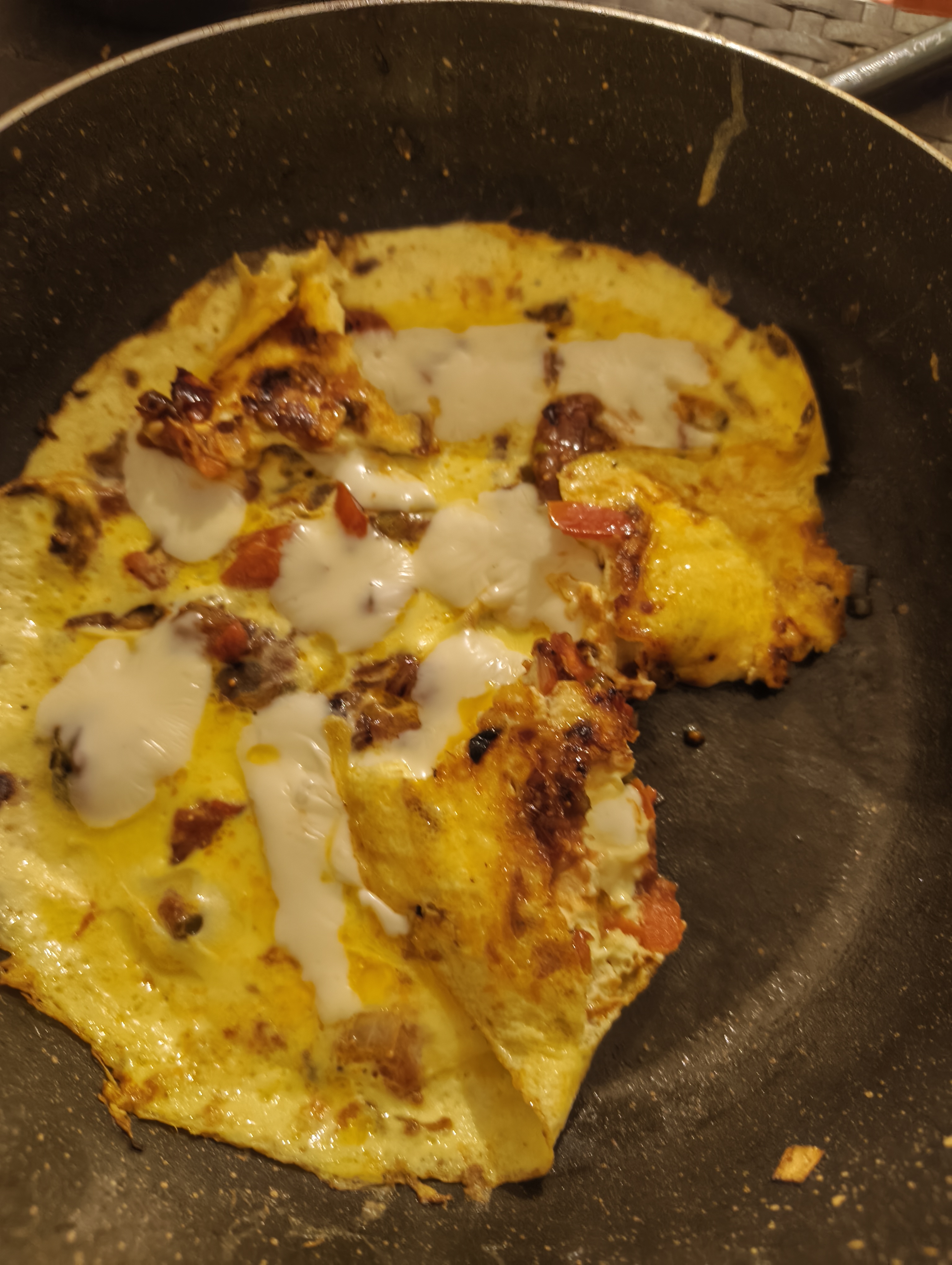 fusion omelette folded